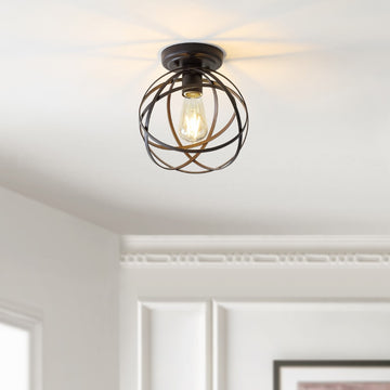 Alma 13" Metal LED Flush Mount - JONATHAN Y